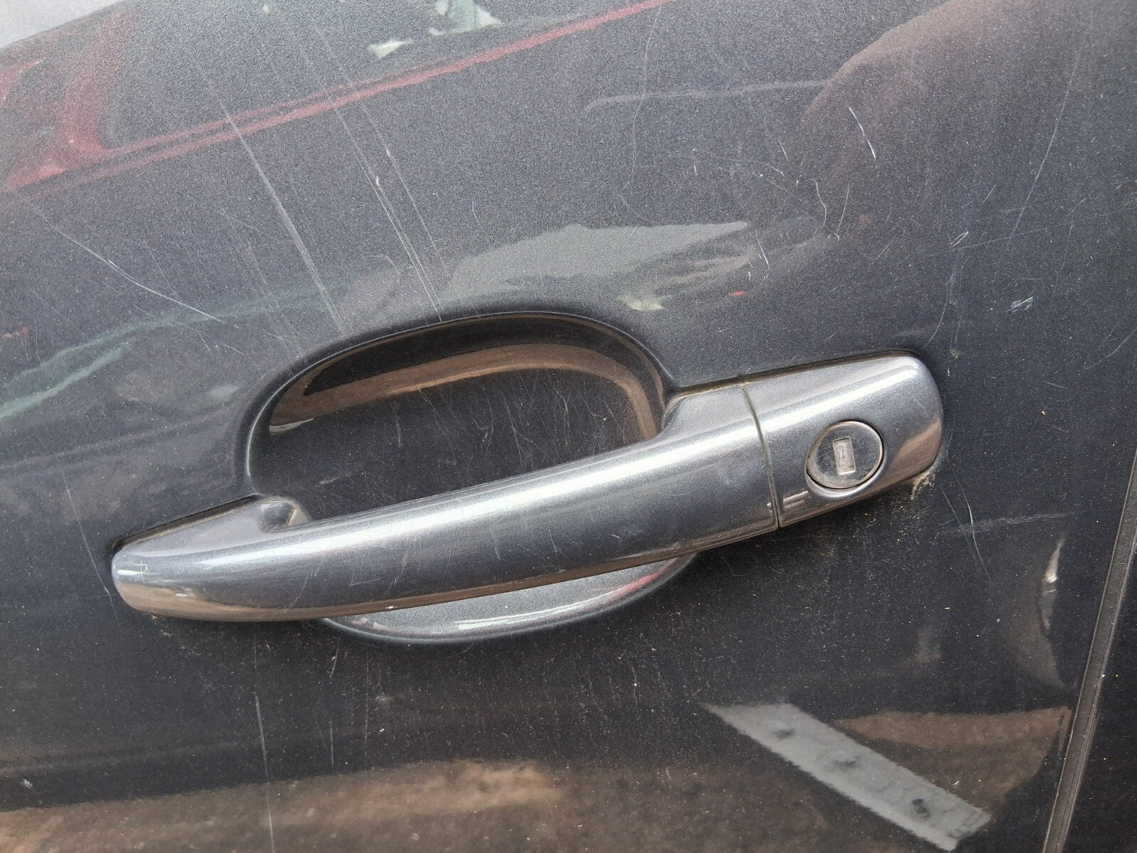 2012 PEUGEOT 3008 MK1 NSF PASSENGER SIDE EXTERIOR DOOR HANDLE GRIS SHARK KTPD