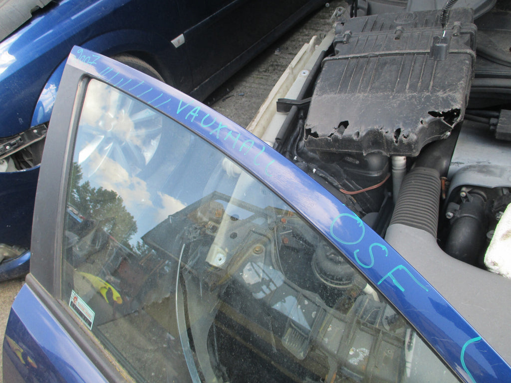 VAUXHALL CORSA D 2011 5 DOOR OSF DRIVER FRONT DOOR BLUE