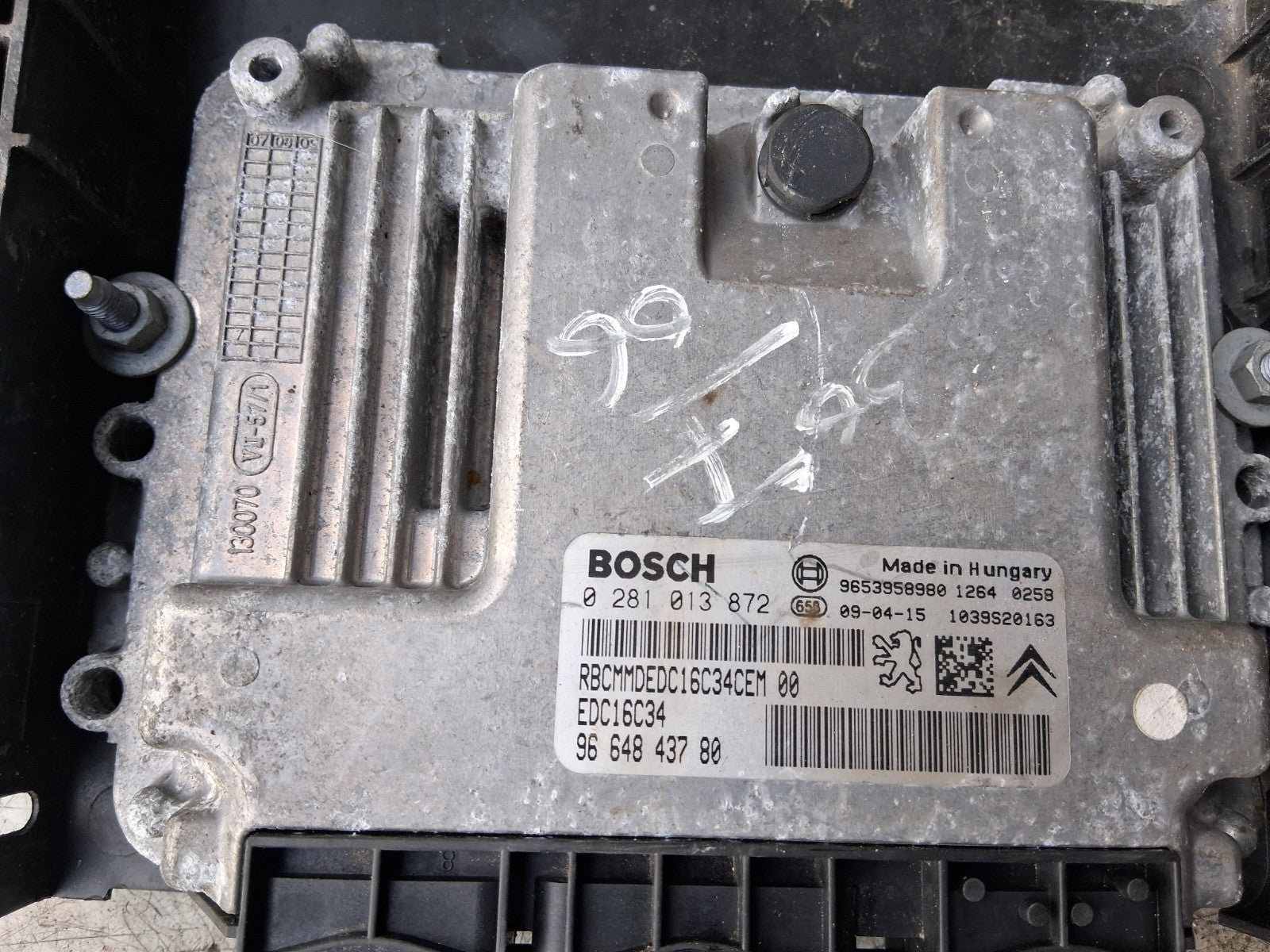 2006 PEUGEOT 307 ECU ENGINE CONTROL UNIT 9653958980