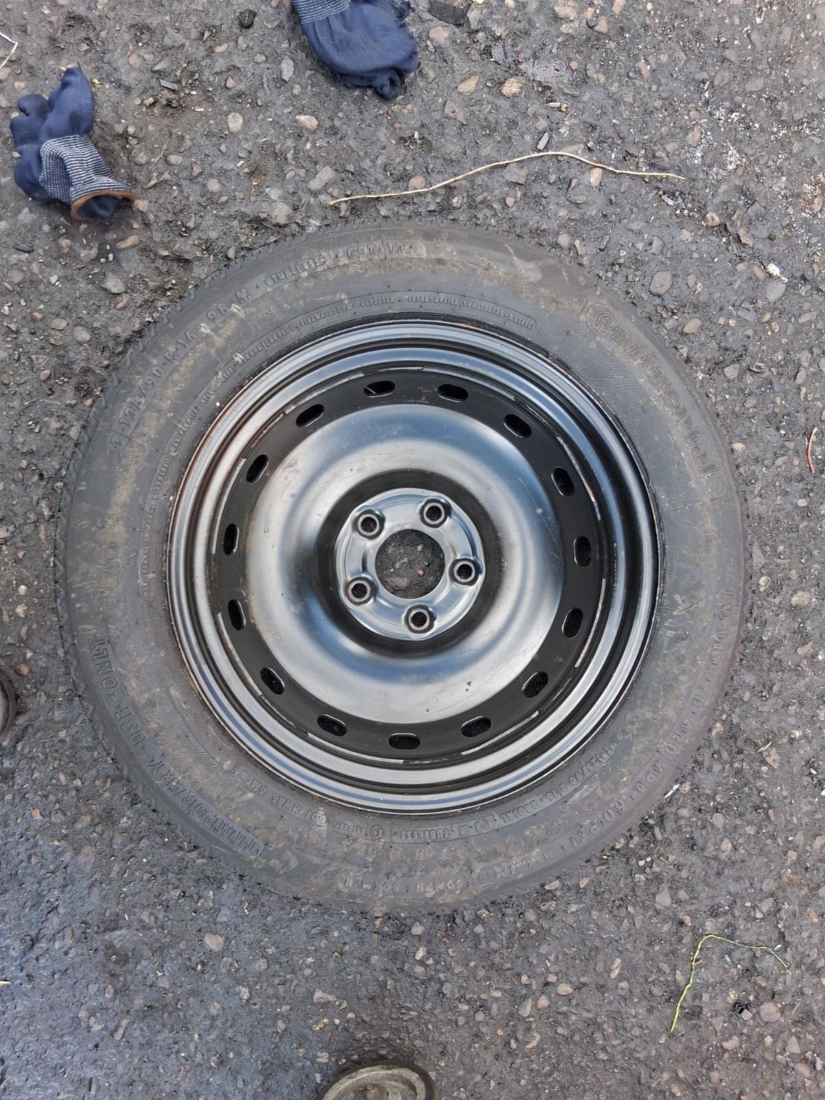 2008 MERCEDES B CLASS W245 16 INCH SPACE SAVER SPARE WHEEL WITH TYRE 125/90R16