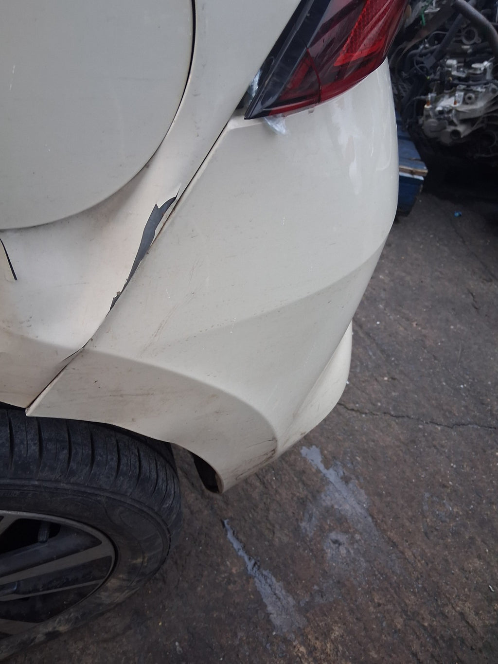 2018 NISSAN MICRA K14 COMPLETE REAR BUMPER IVORY D16
