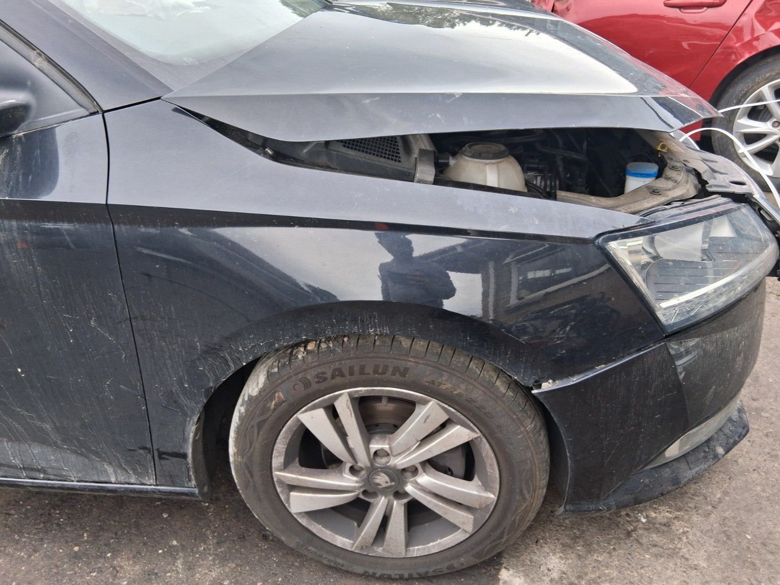 2020 SKODA FABIA MK3 NJ HATCHBACK OSF DRIVER SIDE FRONT RIGHT WING PANEL BLACK