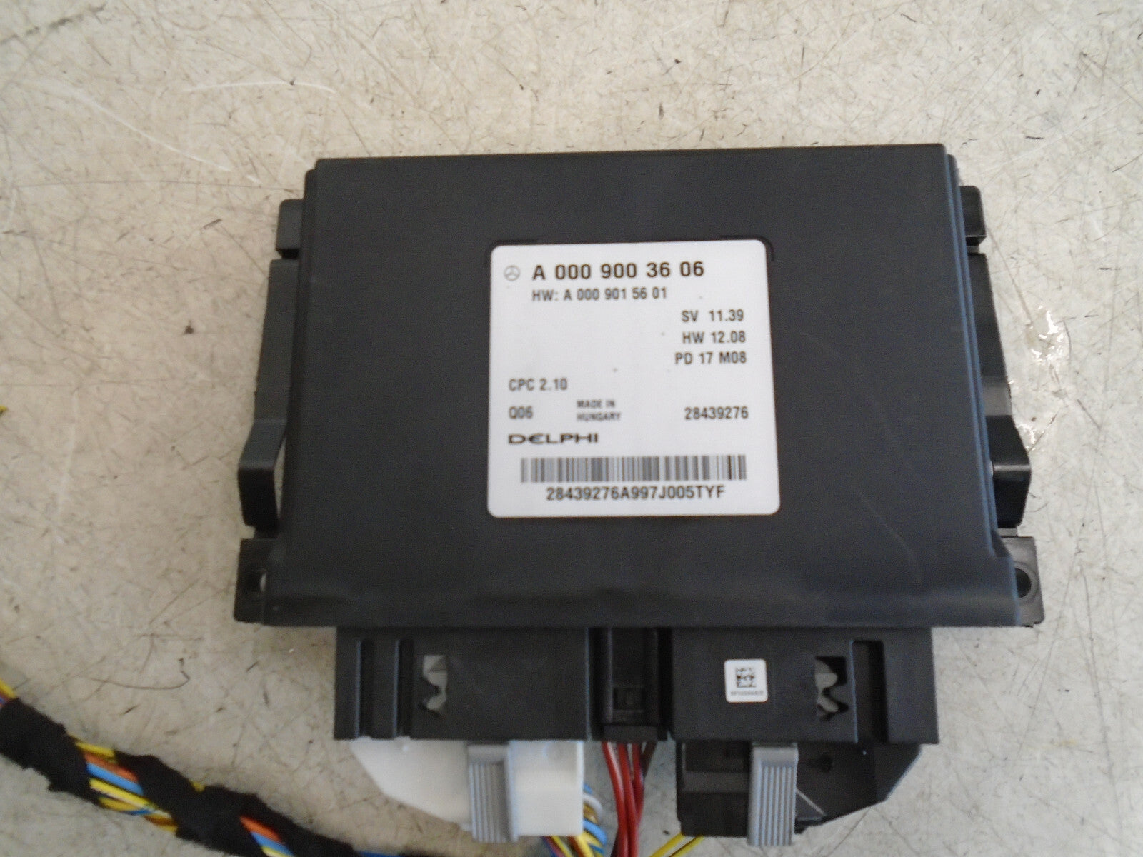 MERCEDES BENZ A CLASS W176 2017 PDC PARKING CONTROL MODULE ECU A0009003606