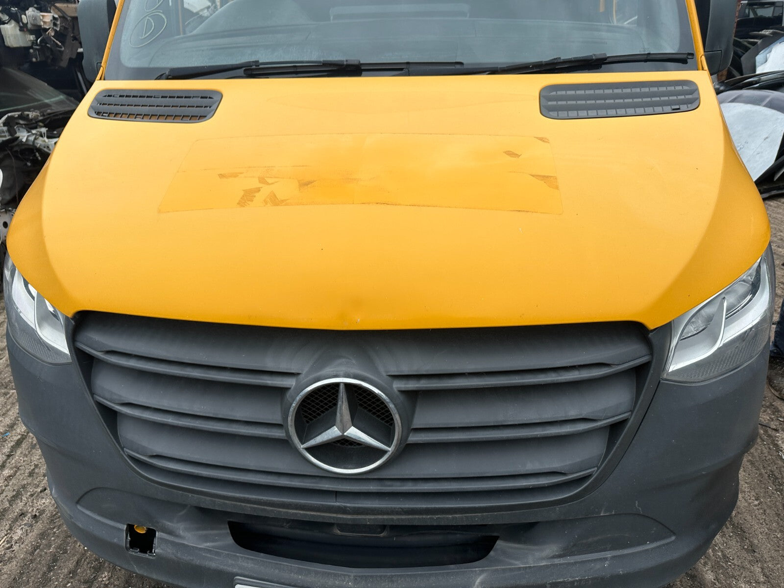 2019 MERCEDES SPRINTER W907 NSF PASSENGER SIDE FRONT DOOR BARE ORANGE