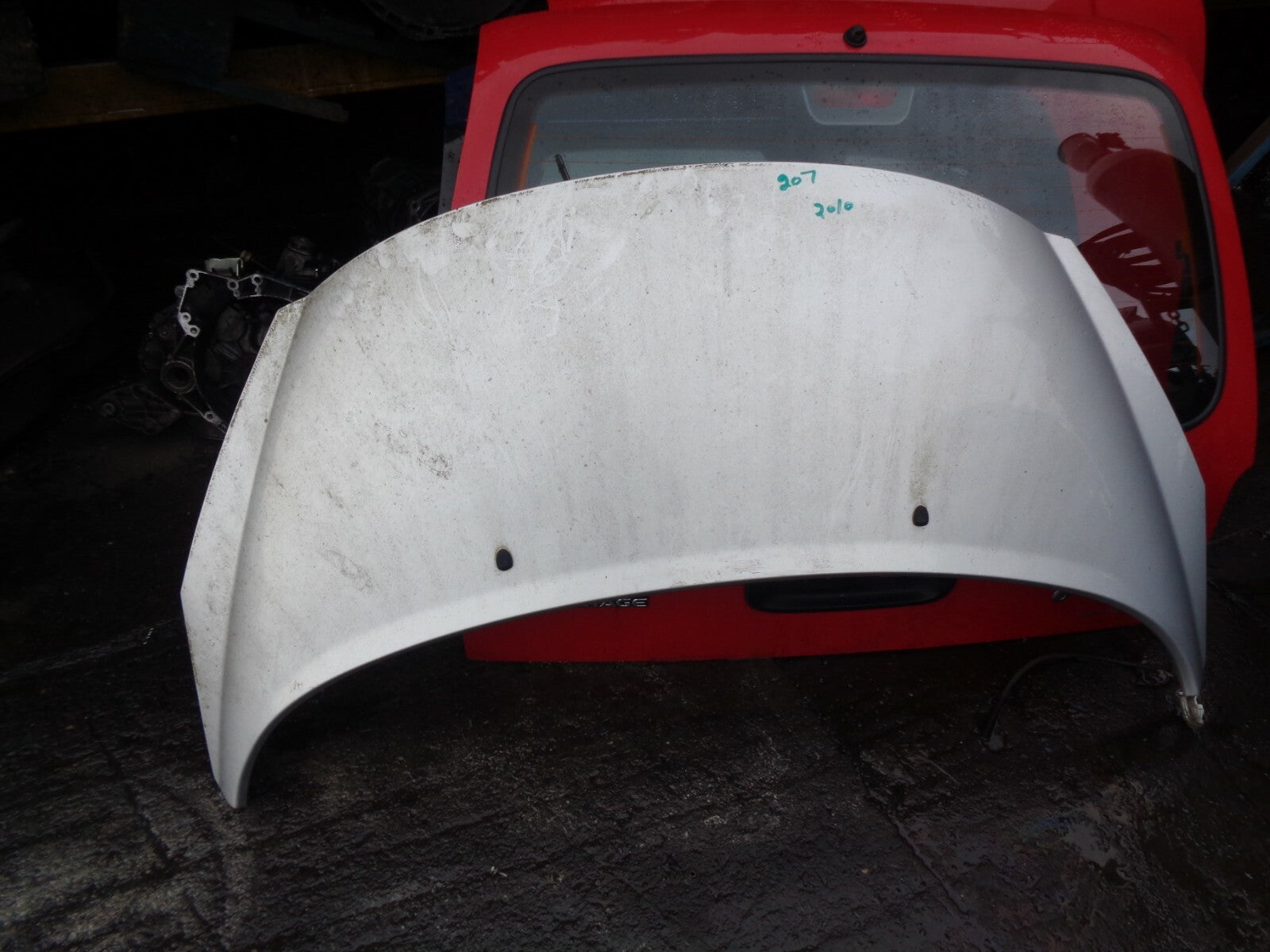 PEUGEOT 207 2010 3 DOOR COMPLETE BONNET HOOD PANEL SILVER