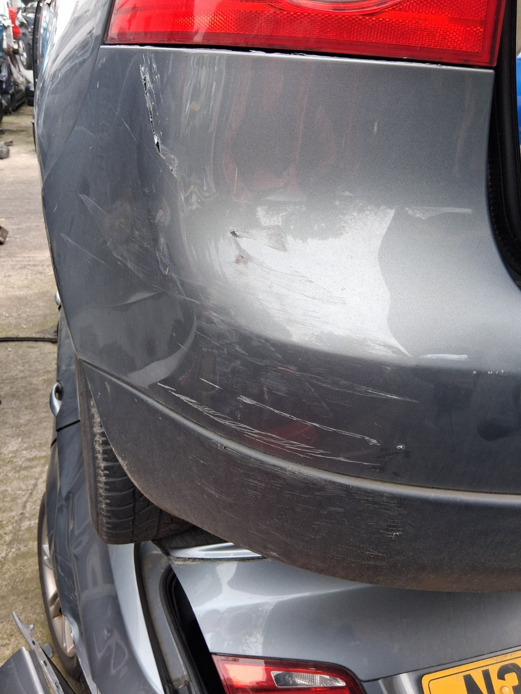 2007 VW VOLKSWAGEN GOLF MK5 COMPLETE REAR BUMPER GREY