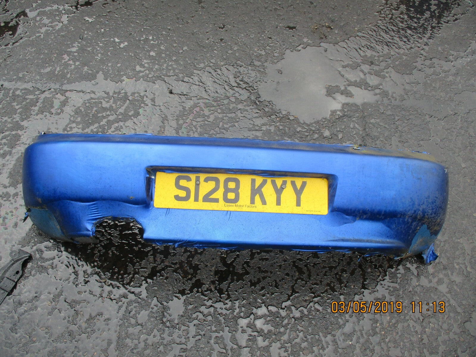 BMW Z3 E36 COMPLETE REAR BUMPER BLUE