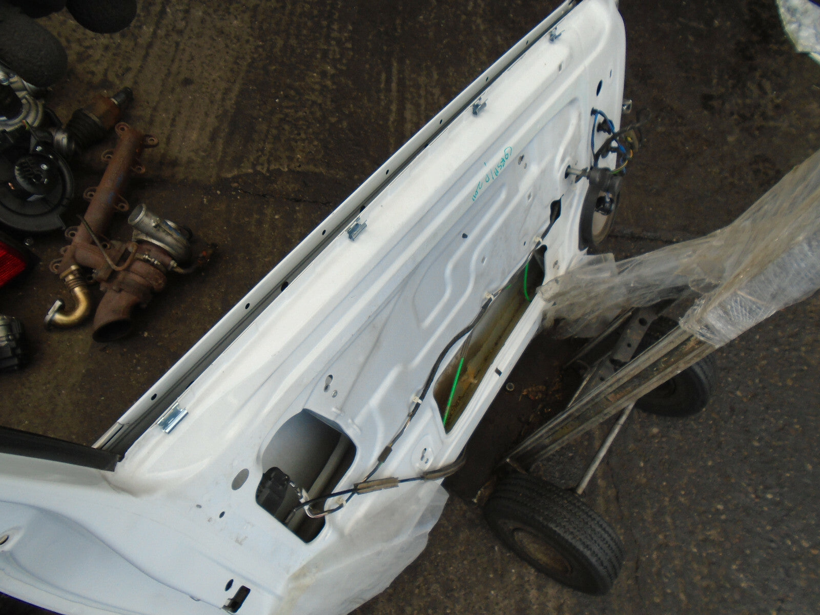 VAUXHALL CORSA D 2011 3 DOOR NS PASSENGER SIDE BARE DOOR WHITE