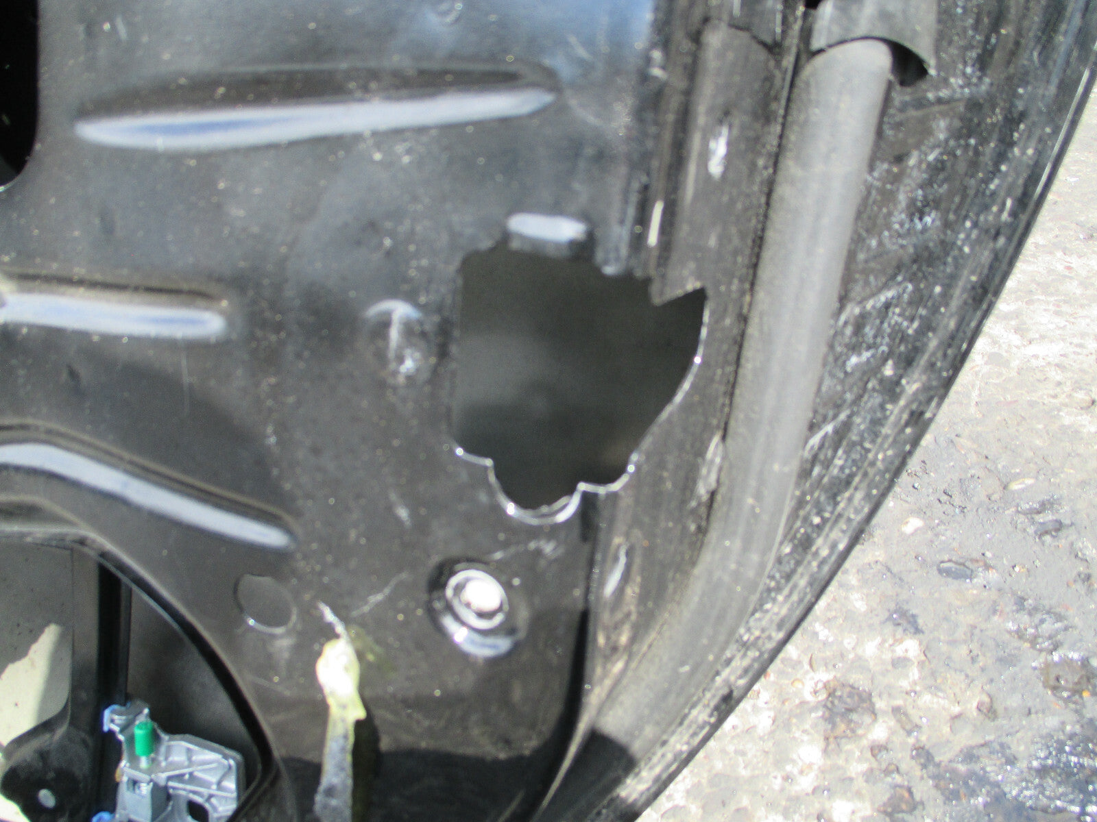 MERCEDES BENZ SLK 2010 3 DOOR OS DRIVER SIDE BARE DOOR BLACK