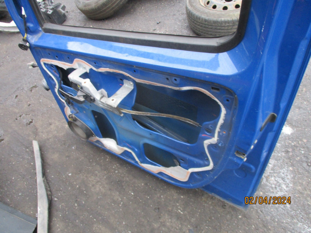 PEUGEOT BIPPER 2015 OSF DRIVER SIDE FRONT DOOR BLUE