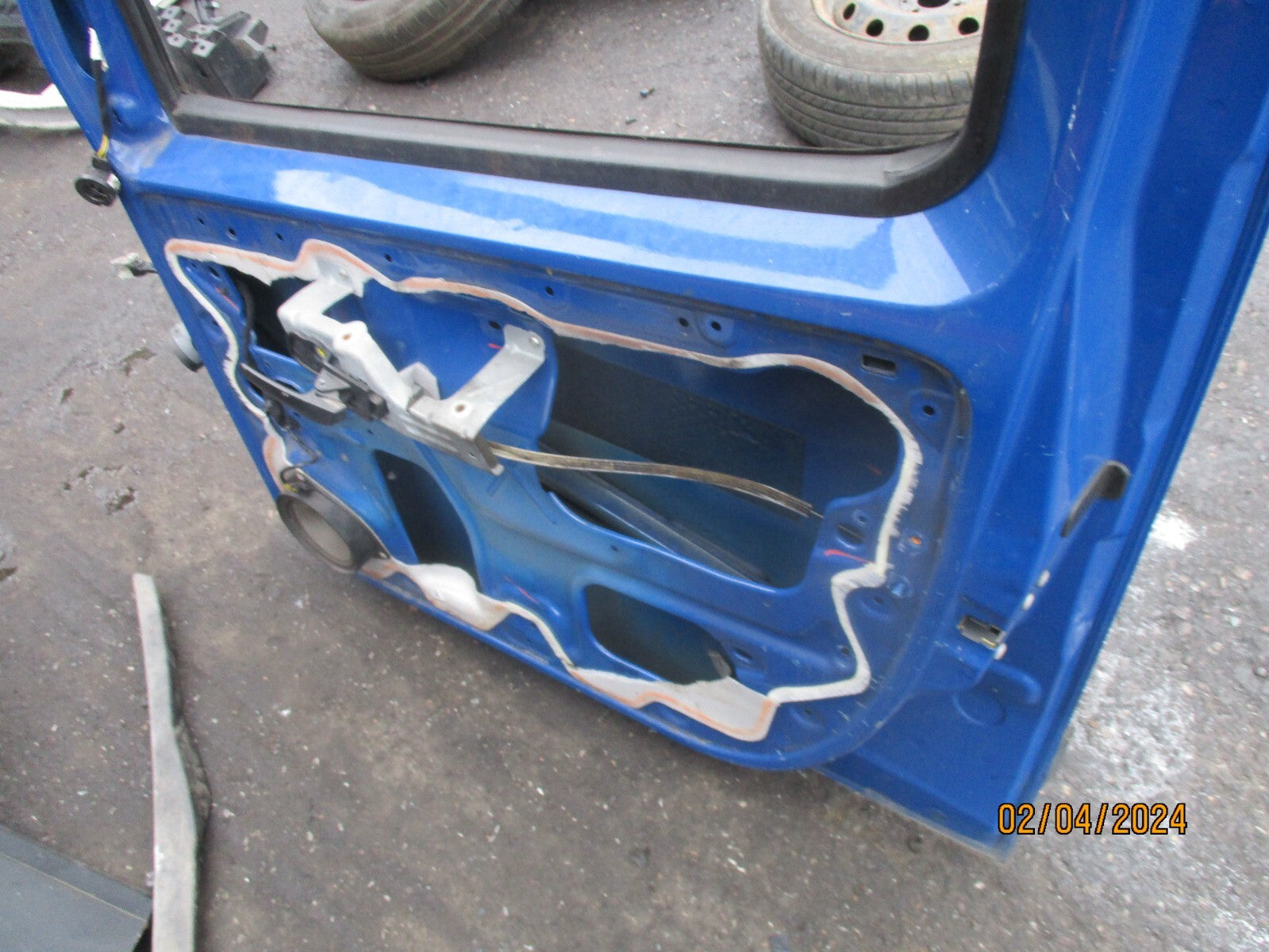 PEUGEOT BIPPER 2015 OSF DRIVER SIDE FRONT DOOR BLUE