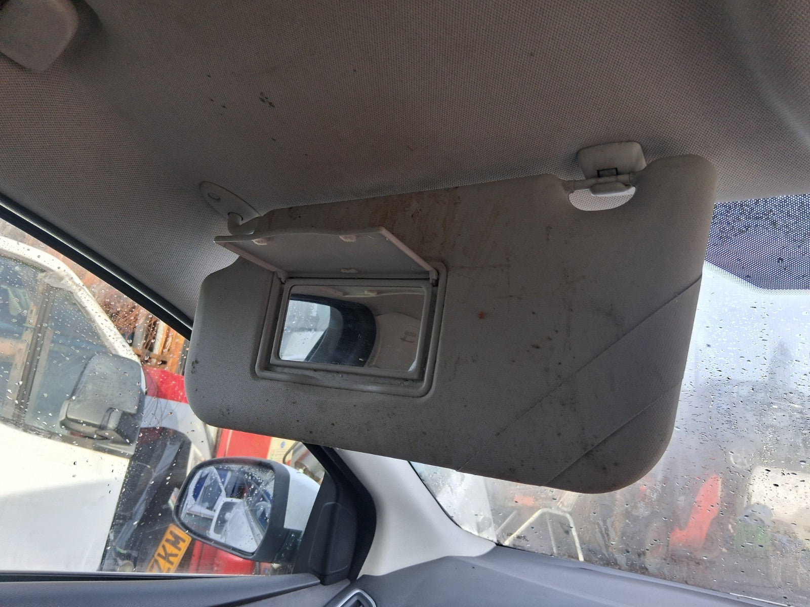 2013 FORD FOCUS MK3 HATCHBACK NSF PASSENGER SIDE FRONT LEFT SUN VISOR SHADE