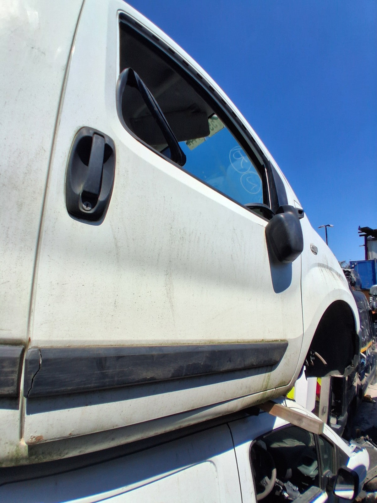 PEUGEOT BIPPER 2015 OSF DRIVER SIDE FRONT BARE DOOR WHITE