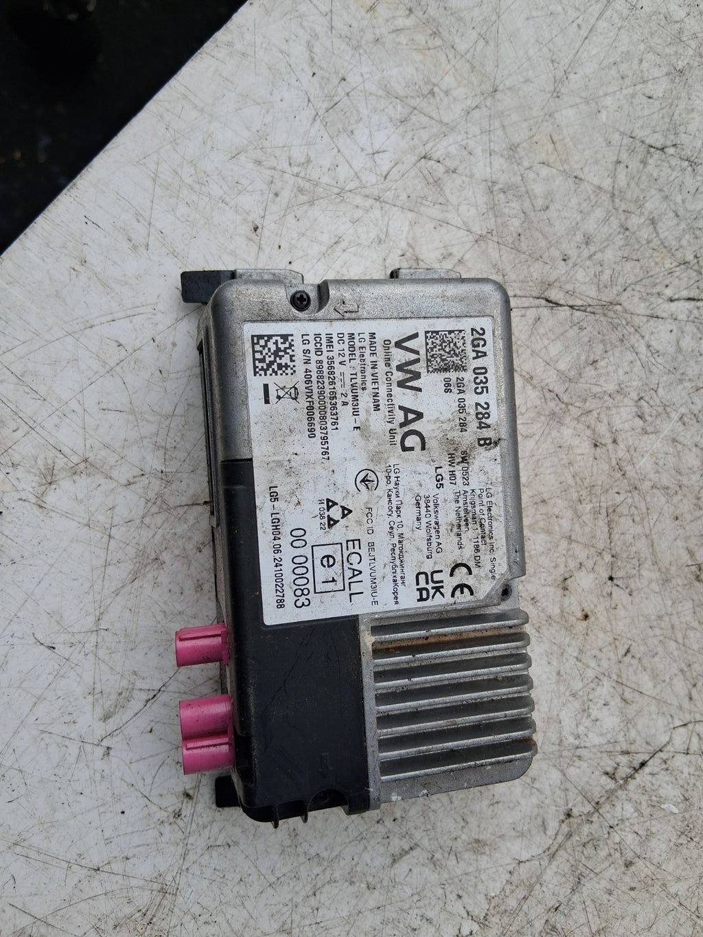 2024 AUDI A1 MK2 GB ONLINE CONNECTIVITY CONTROL MODULE 2GA035284B