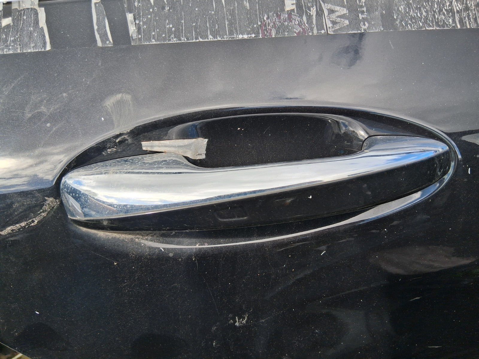 2016 MERCEDES C CLASS W205 OSR DRIVER SIDE REAR RIGHT EXTERIOR DOOR HANDLE BLACK