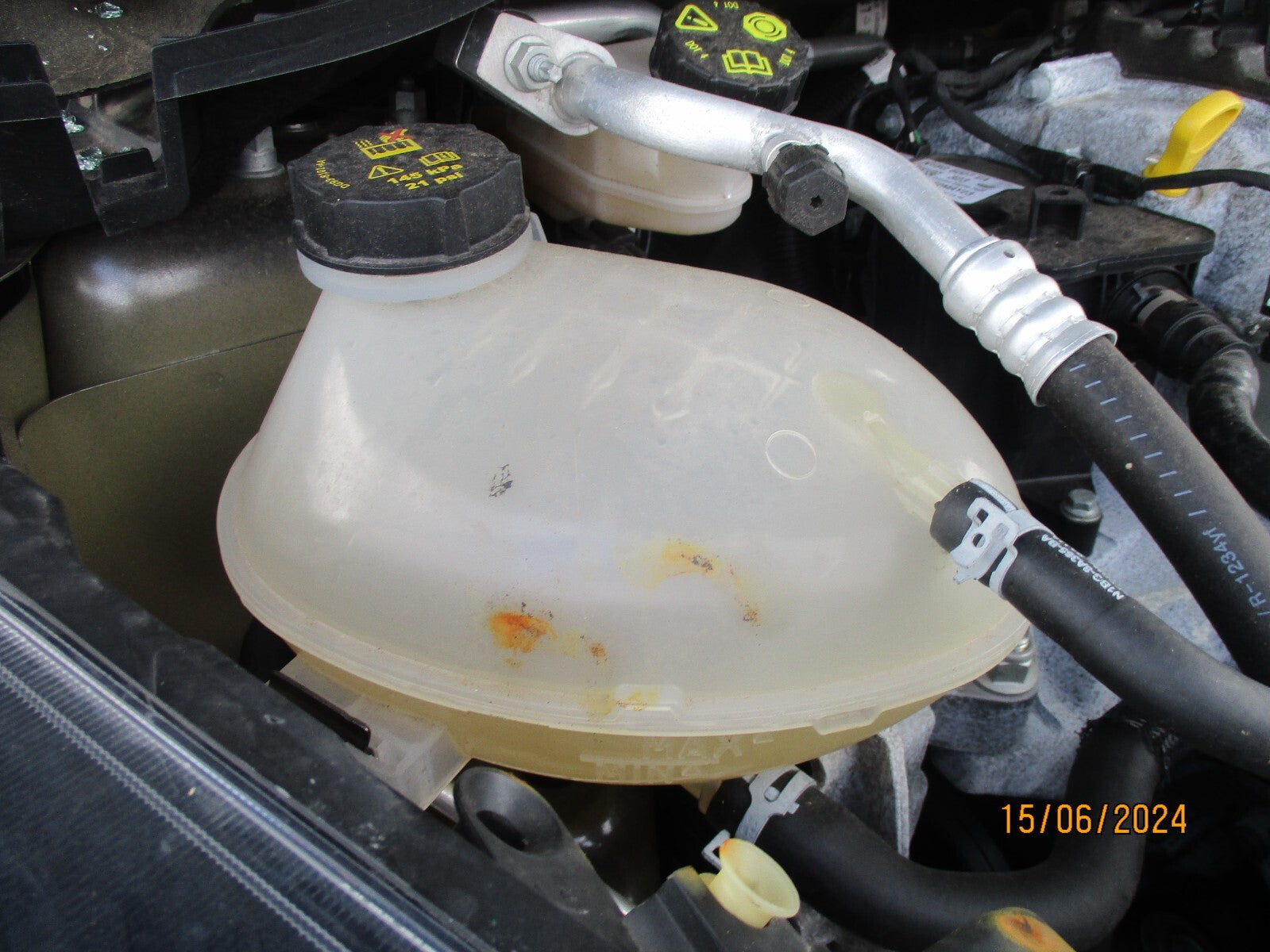 FORD FIESTA MK8 2023 COOLANT WATER EXPANSION OVERFLOW TANK