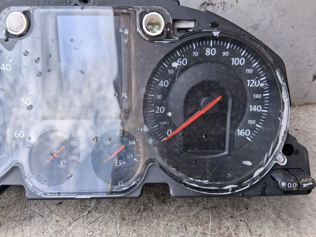 2006 VOLKSWAGEN PASSAT B6 1.9 DIESEL SPEEDOMETER INSTRUMENT CLUSTER A2C53145550