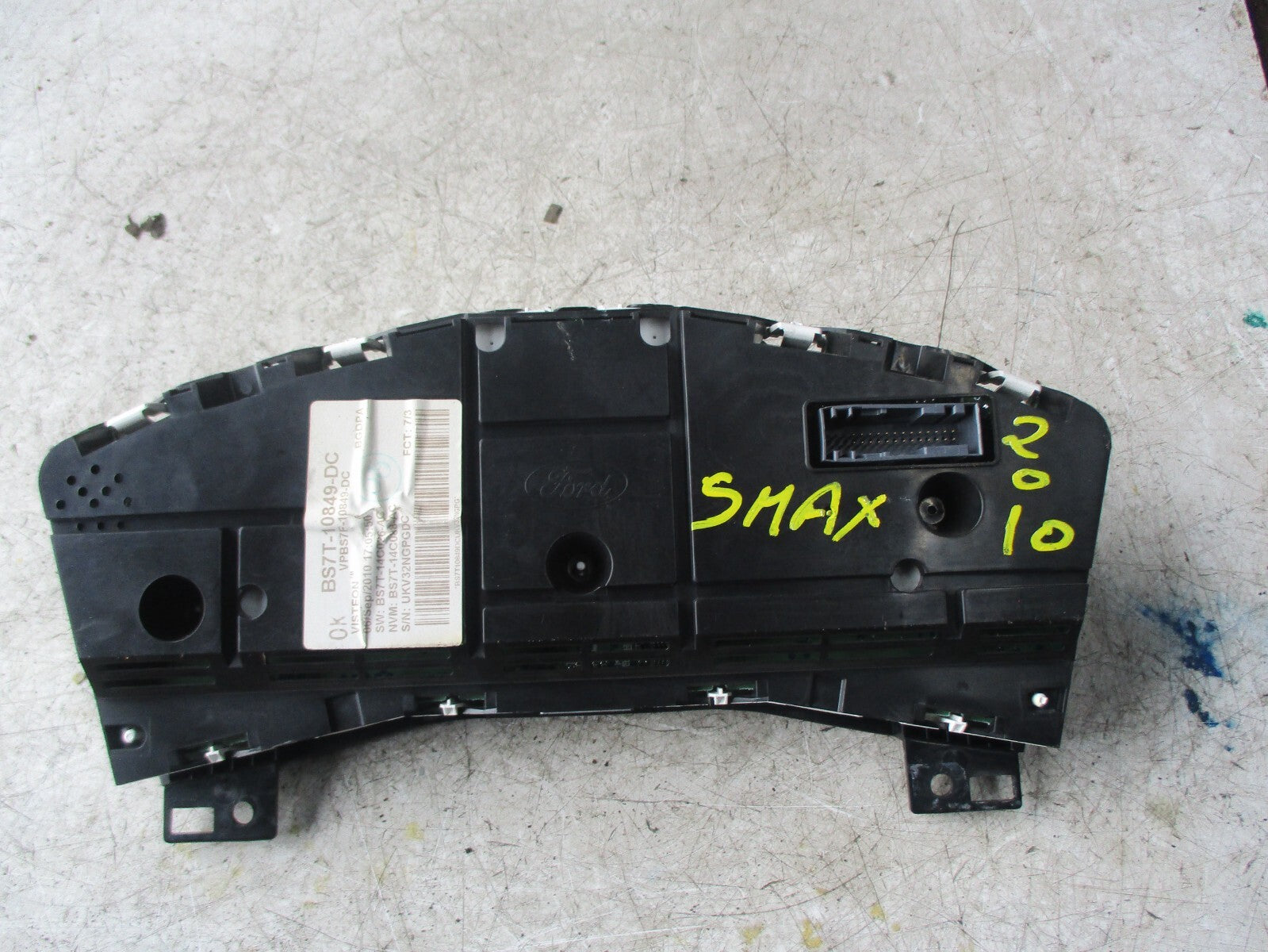 FORD S-MAX 2010 SPEEDOMETER INSTRUMENT CLUSTER BS7T10849DC