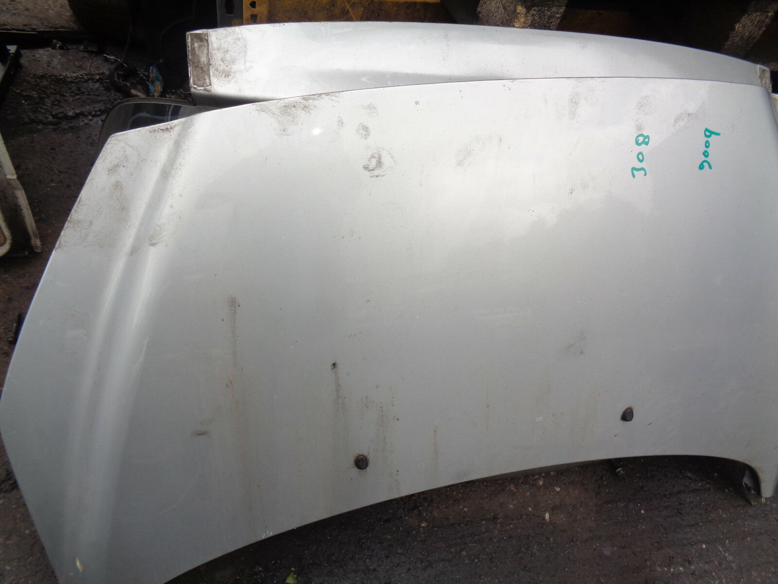 PEUGEOT 308 2008 FRONT COMPLETE BONNET HOOD SILVER