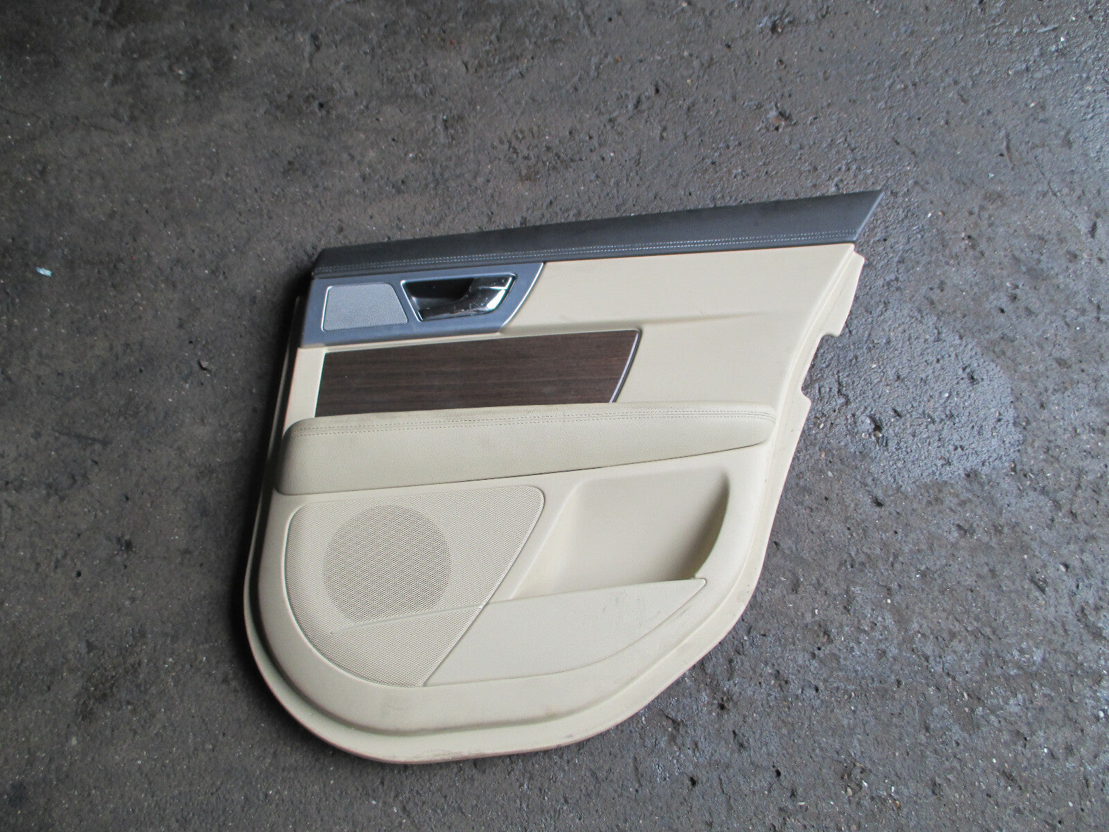 JAGUAR XF 2013 FACELIFT DRIVER SIDE REAR DOOR CARD PLASTIC PANEL ONLY