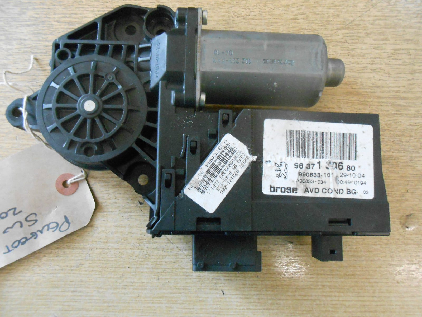 CITROEN C4 LA COUPE 2005 NS PASSENGER SIDE WINDOW MOTOR 9647442480 96 474 424 80