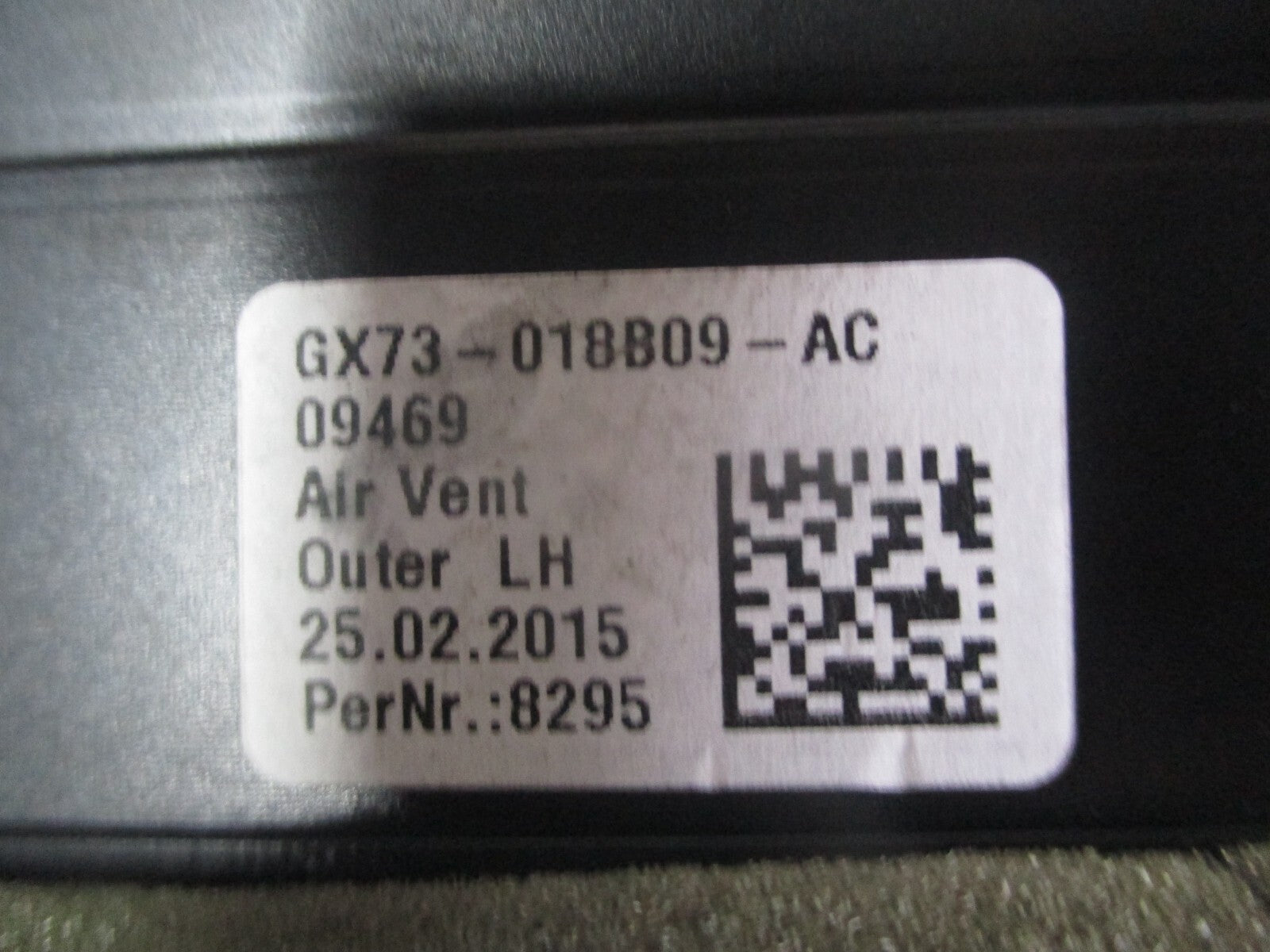 JAGUAR XE X760 2016 NSF PASSENGER SIDE DASHBOARD AIR VENT GX73018B09AC