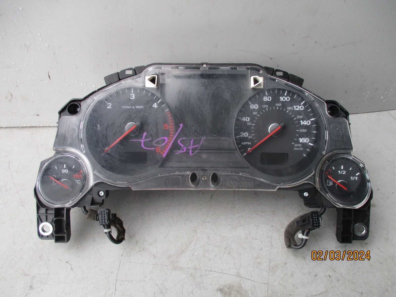 AUDI A8 4E 2008 3.0 DIESEL SPEEDO SPEEDOMETER INSTRUMENT CLUSTER 4E0920951B