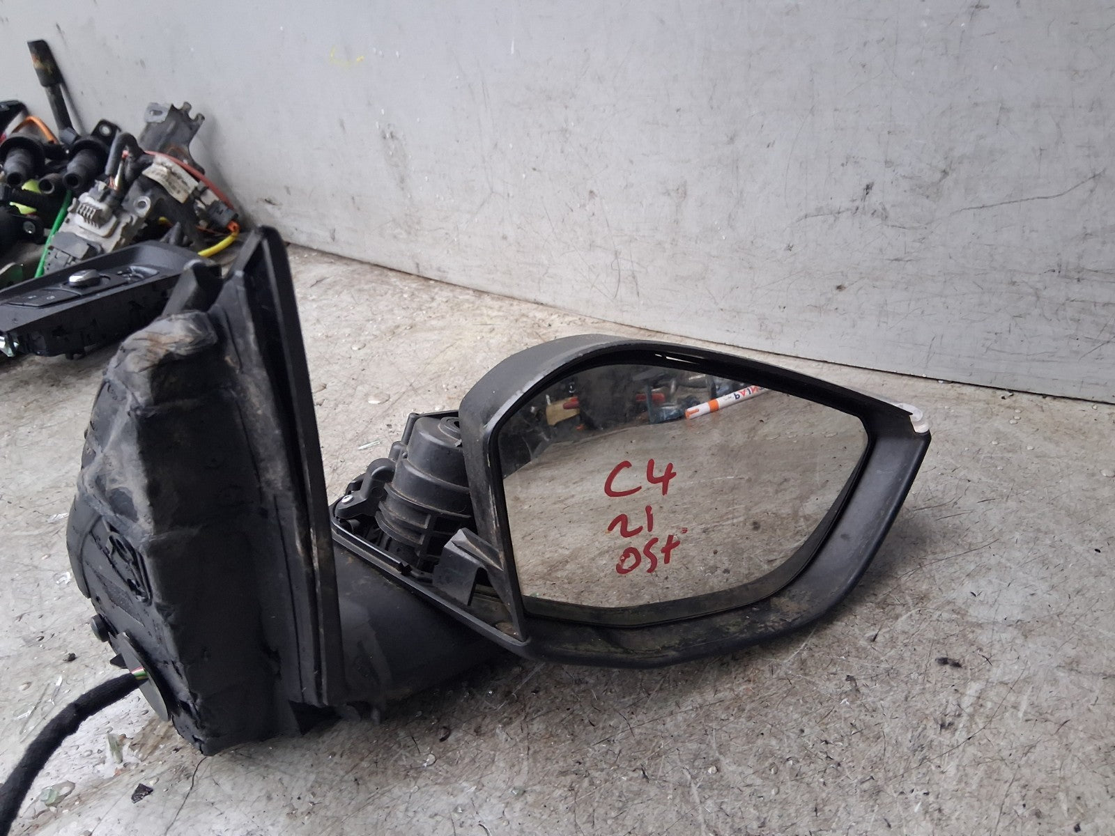 2021 CITROEN C4 MK3 OSF DRIVER SIDE FRONT RIGHT WING MIRROR BLACK
