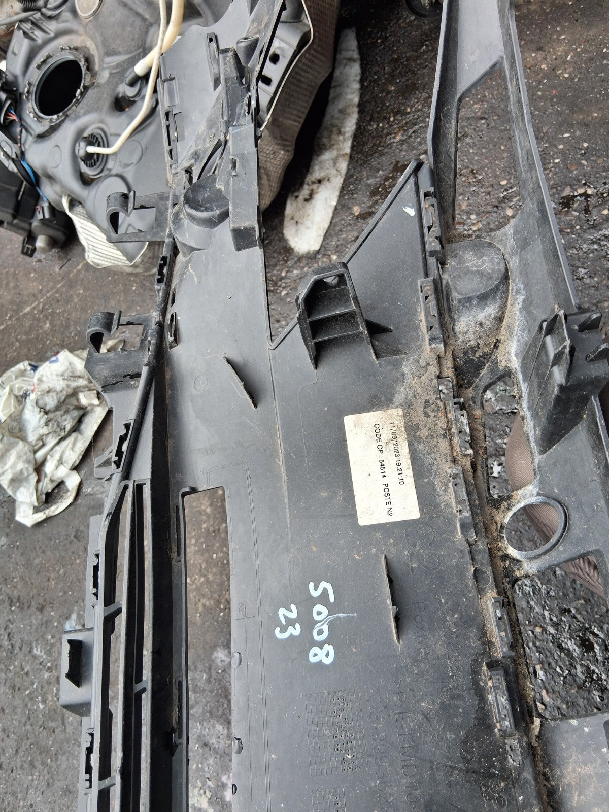 2023 PEUGEOT 5008 MK2 RADIATOR SUBFRAME BACKING 99936292