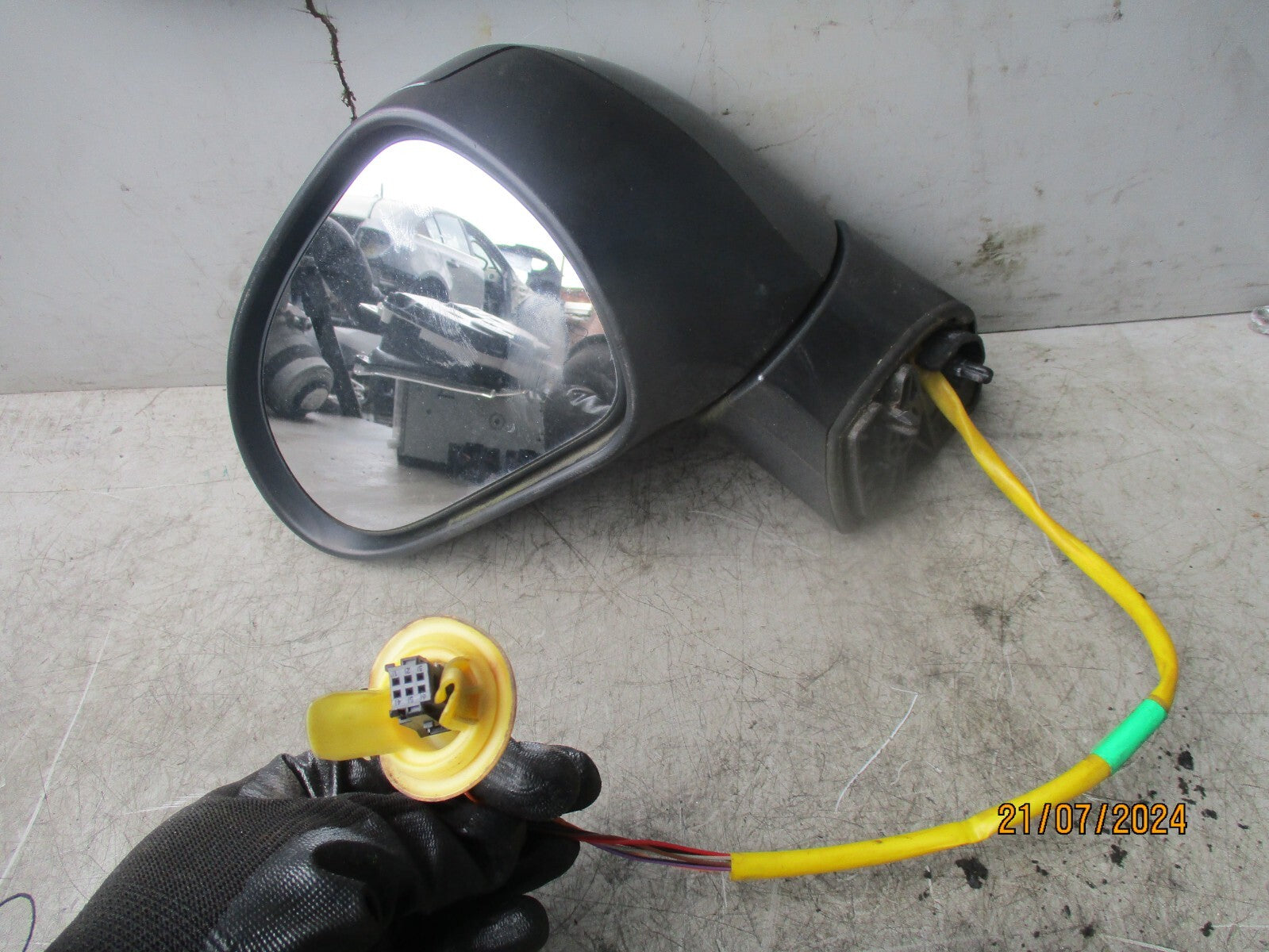 2009 PEUGEOT 308 MK1 NSF PASSENGER SIDE ELECTRIC WING MIRROR SHARK GREY KTP