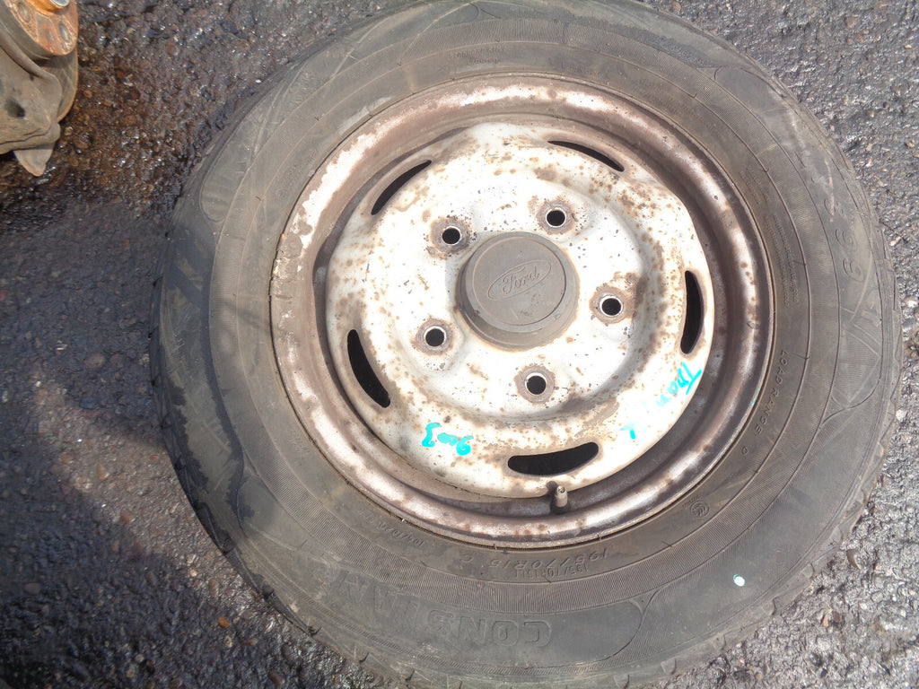 FORD TRANSIT 2003 15 INCH 5 INCH SPARE STEEL WHEEL WITH TYRE 195/70R15C REF 2
