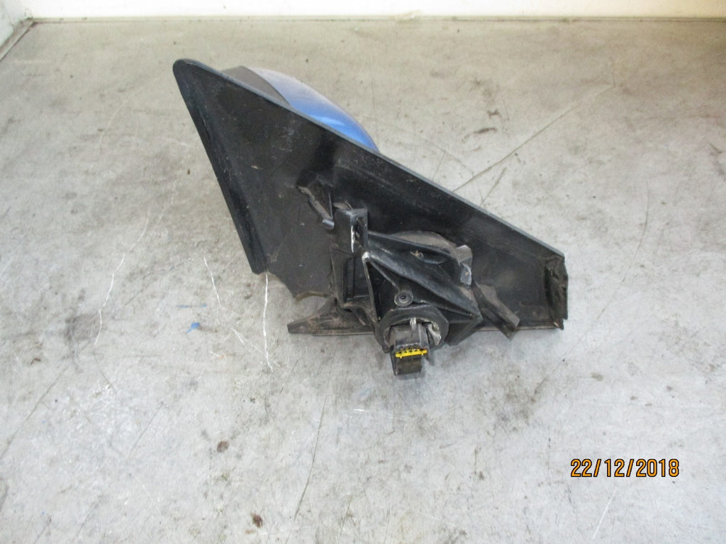 RENAULT MEGANE MK2 NS PASSENGER SIDE ELECTRIC WING MIRROR BLUE 12353060