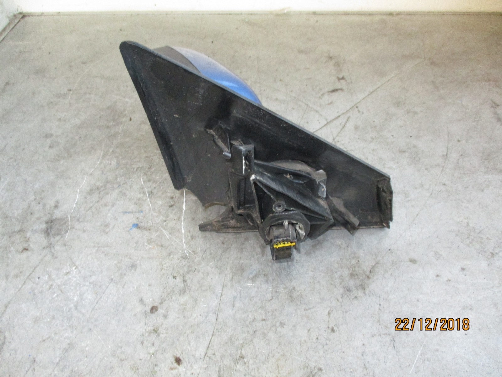 RENAULT MEGANE MK2 NS PASSENGER SIDE ELECTRIC WING MIRROR BLUE 12353060