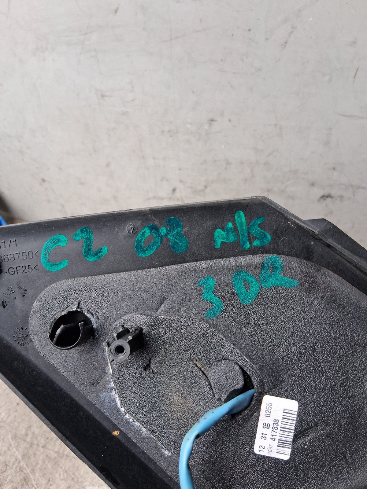 2008 CITROEN C2 3 DOOR NS PASSENGER SIDE WING MIRROR 12363750