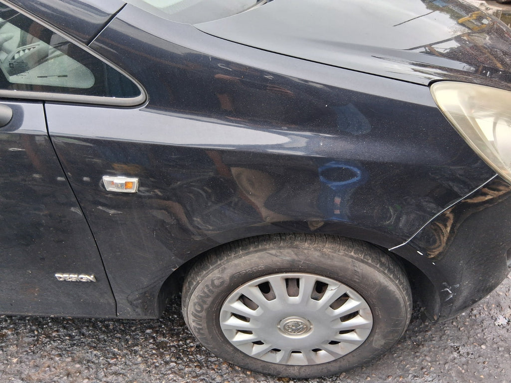 2009 VAUXHALL CORSA D 3 DOOR OSF DRIVER SIDE FRONT RIGHT WING PANEL BLACK
