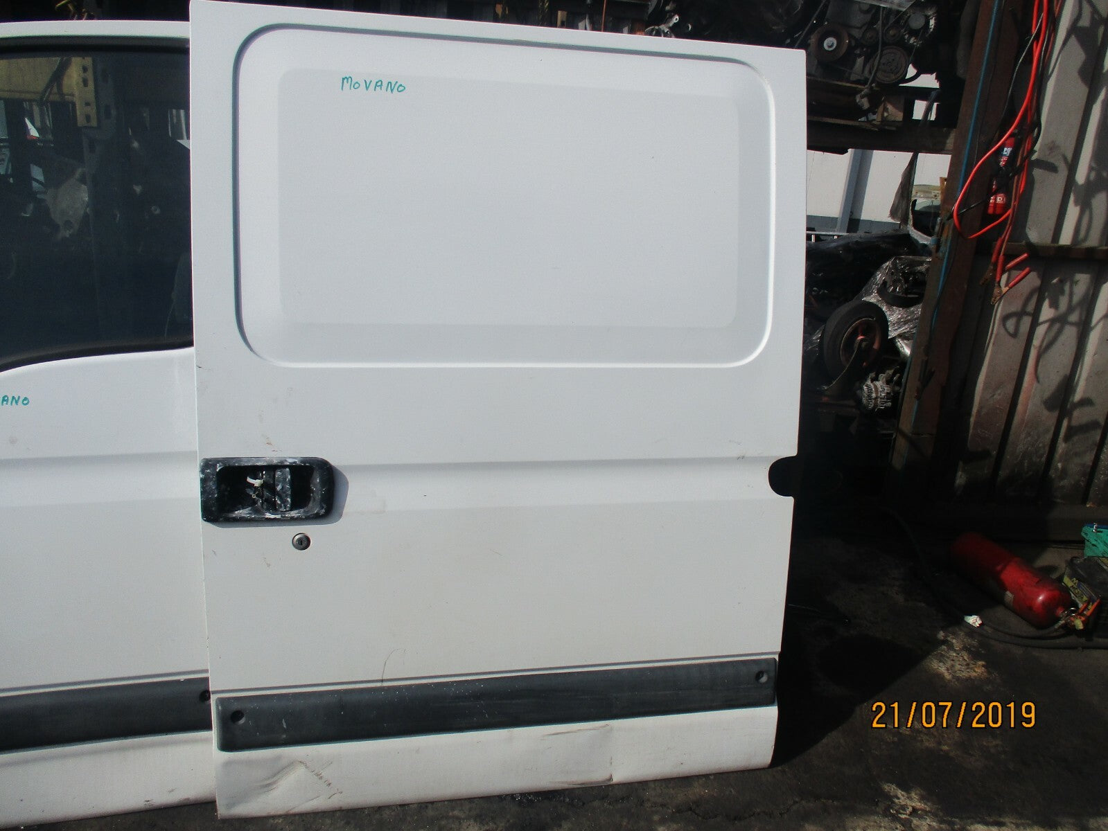 VAUXHALL MOVANO A (MK1) PRE FACELIFT NS PASSENGER SIDE SLIDING DOOR WHITE