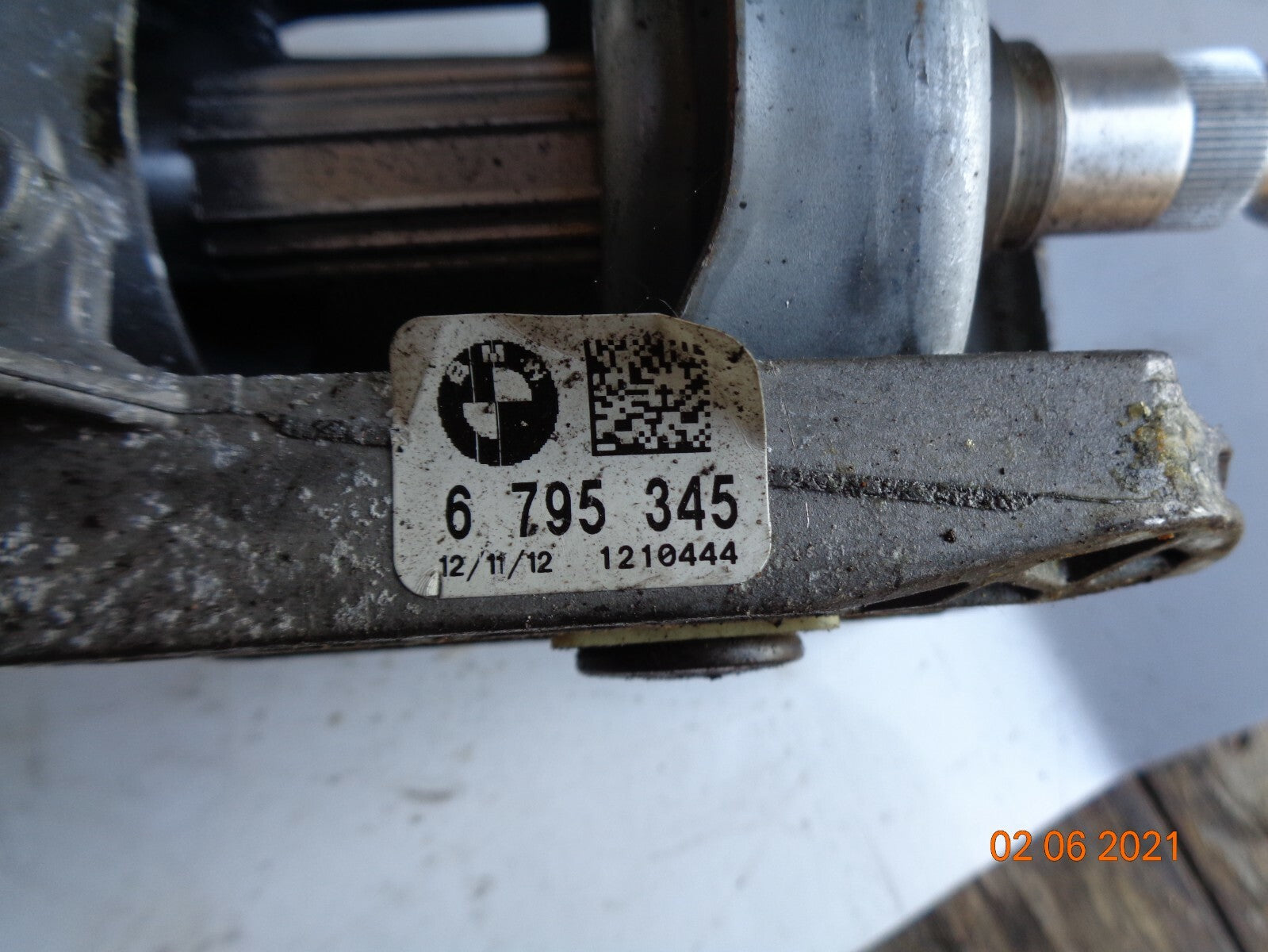 BMW 5 SERIES F10 2012 MANUAL ADJUSTABLE STEERING COLUMN 6795345