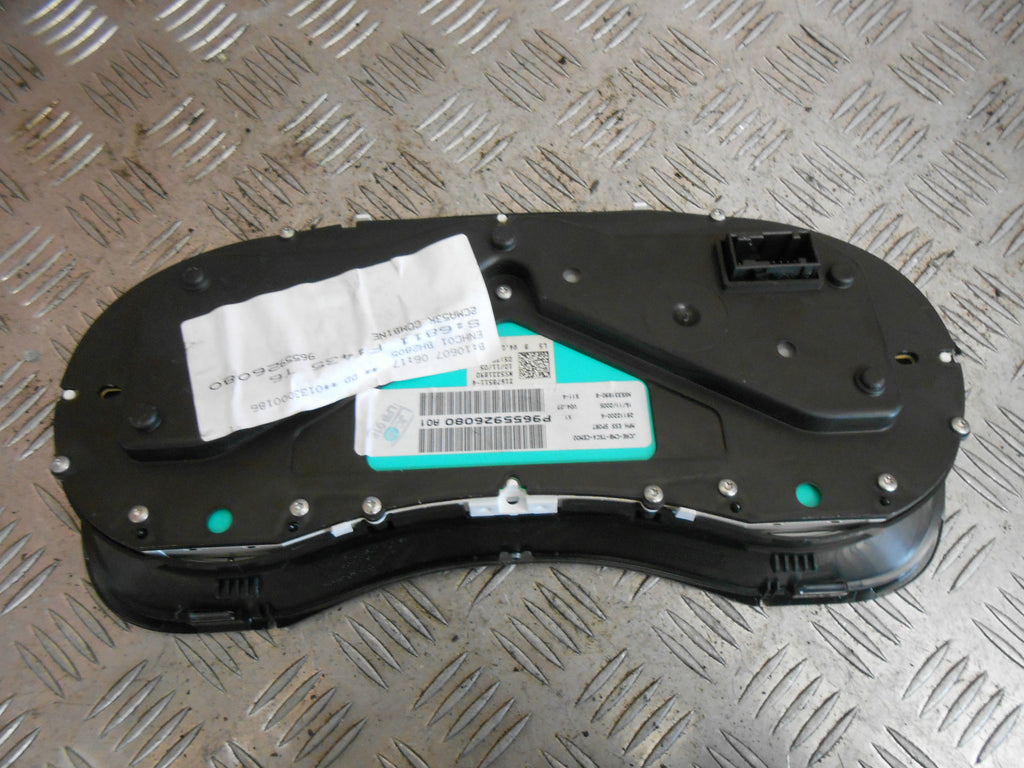 PEUGEOT 307 CC 2006 2.0 16V RFN CLOCKS SPEEDO INSTRUMENT CLUSTER 9655926080