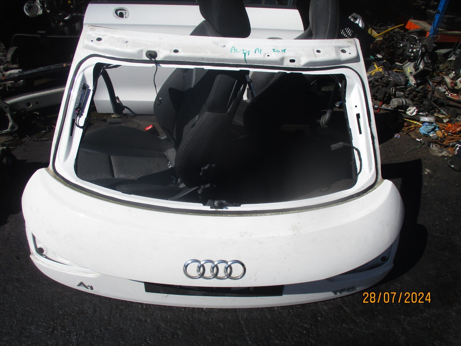 AUDI A1 8X 2018 3 DOOR REAR BOOT LID TAILGATE NO GLASS