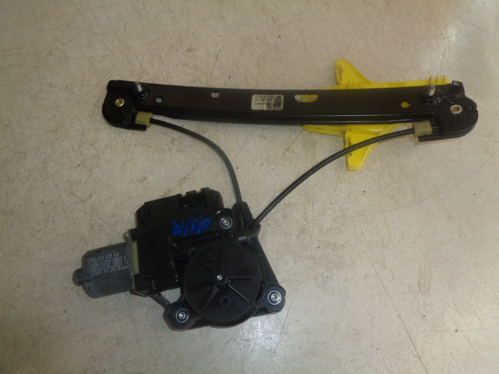 VW POLO 2017 6C OSR DRIVER SIDE REAR WINDOW MOTOR REGULATOR 6R0959812AA