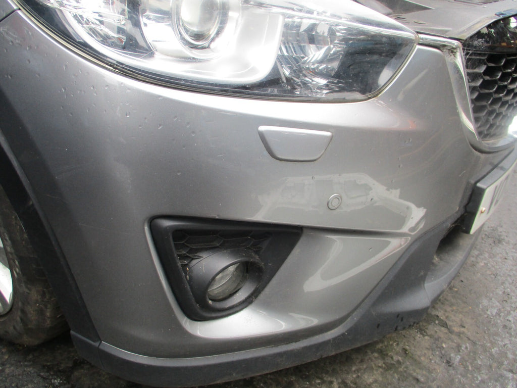2013 MAZDA CX 5 MK1 FRONT COMPLETE BUMPER WITH BADGE GRILL FOG LIGHTS SILVER P38