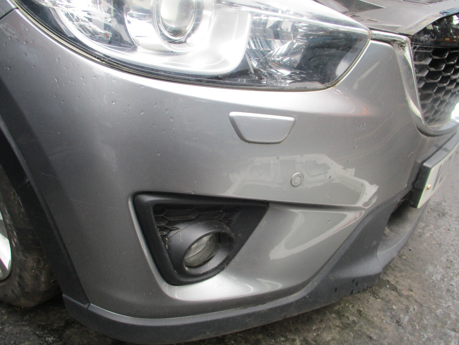 2013 MAZDA CX 5 MK1 FRONT COMPLETE BUMPER WITH BADGE GRILL FOG LIGHTS SILVER P38