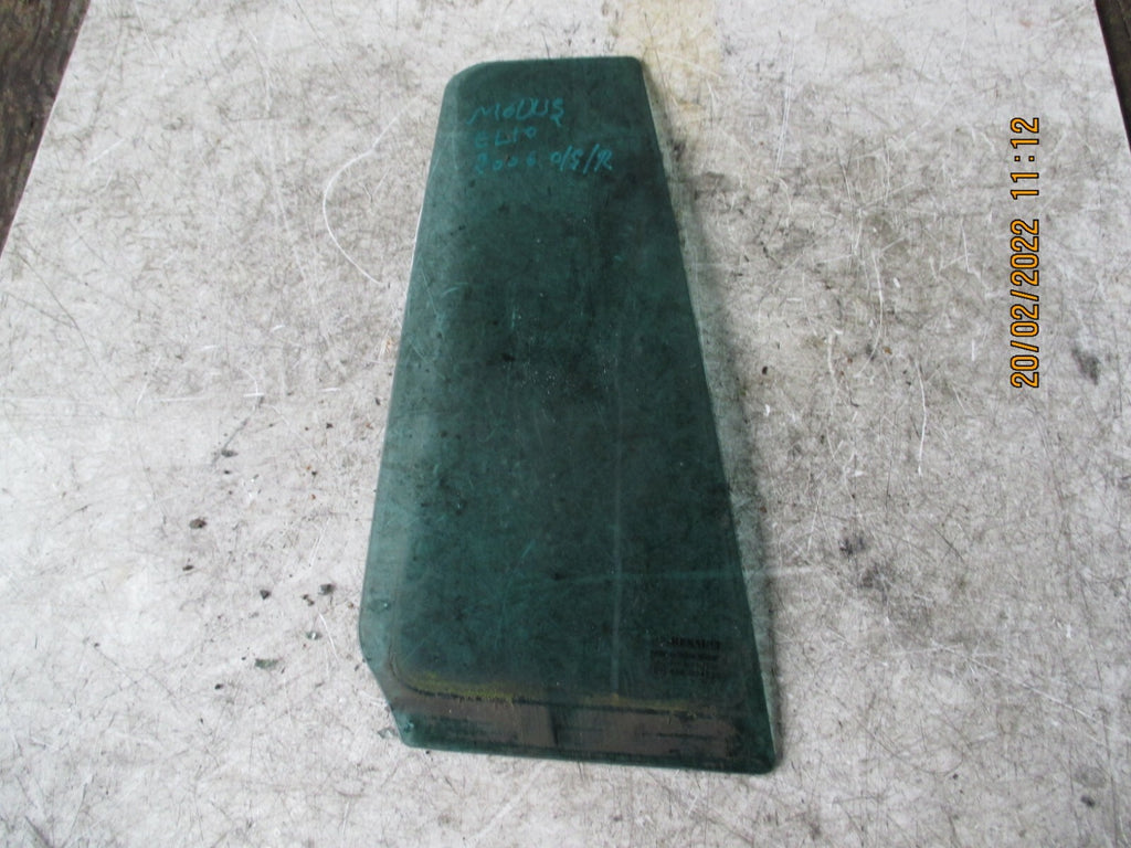 RENAULT MODUS 2006 OSR REAR DRIVER SIDE QUARTER WINDOW GLASS