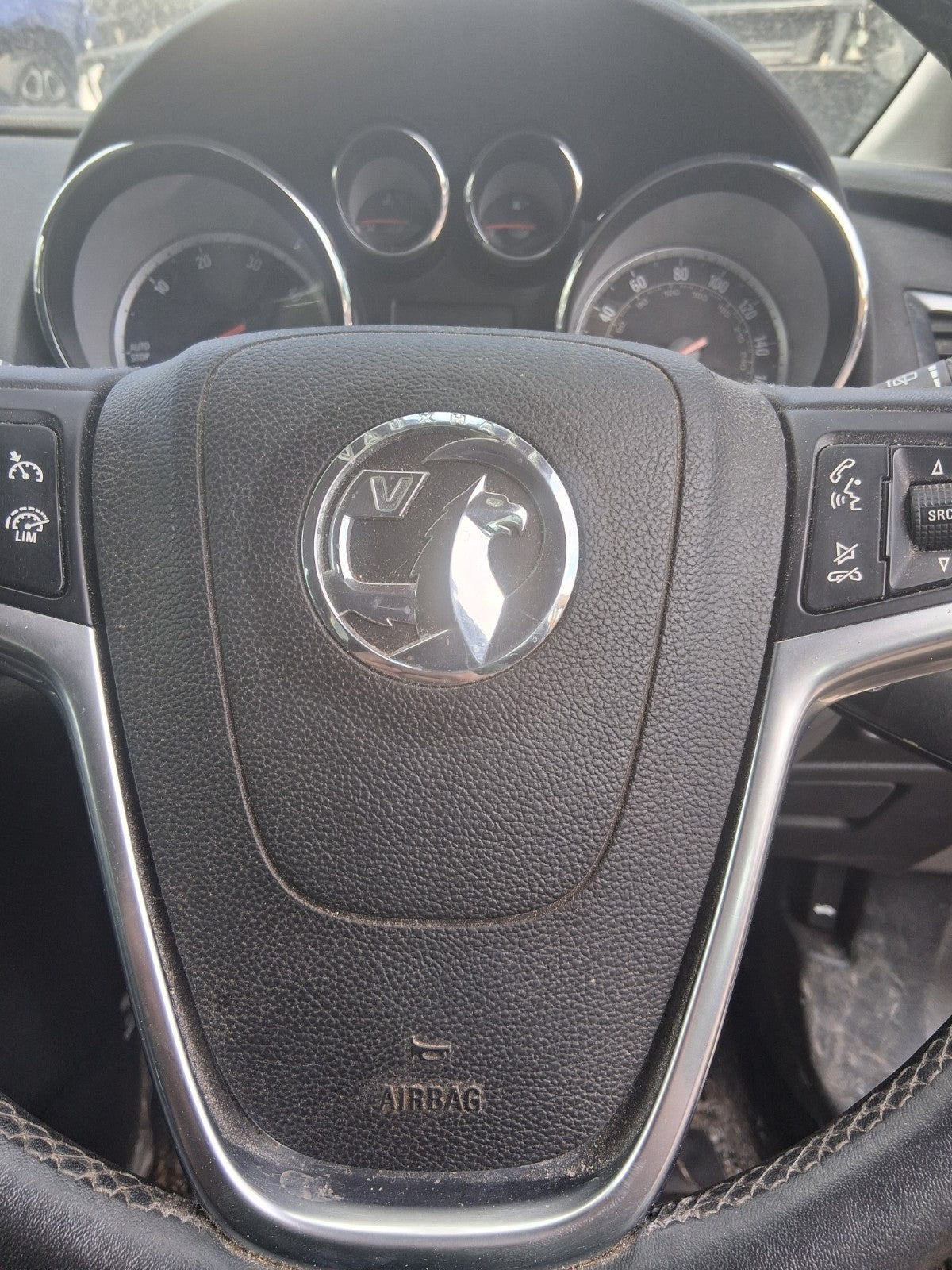 2013 VAUXHALL ASTRA J ESTATE STEERING WHEEL AIRBAG BLACK