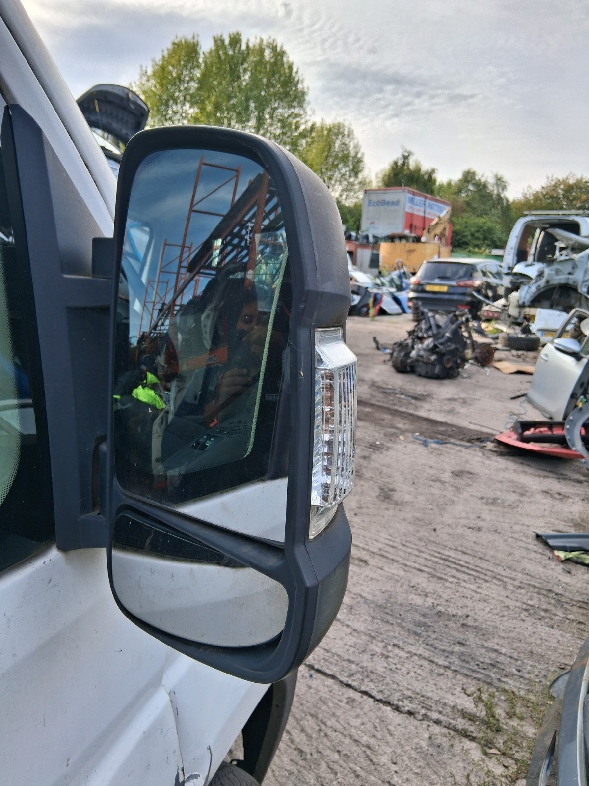 2014 CITROEN RELAY MK3 OSF DRIVER SIDE WING MIRROR BLACK