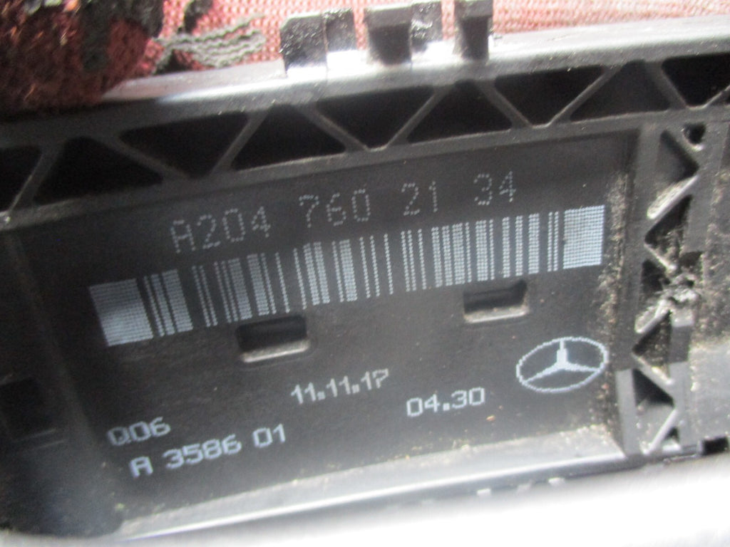 MERCEDES BENZ C CLASS 2014 NSF PASSENGER SIDE FRONT DOOR HANDLE 617107600D