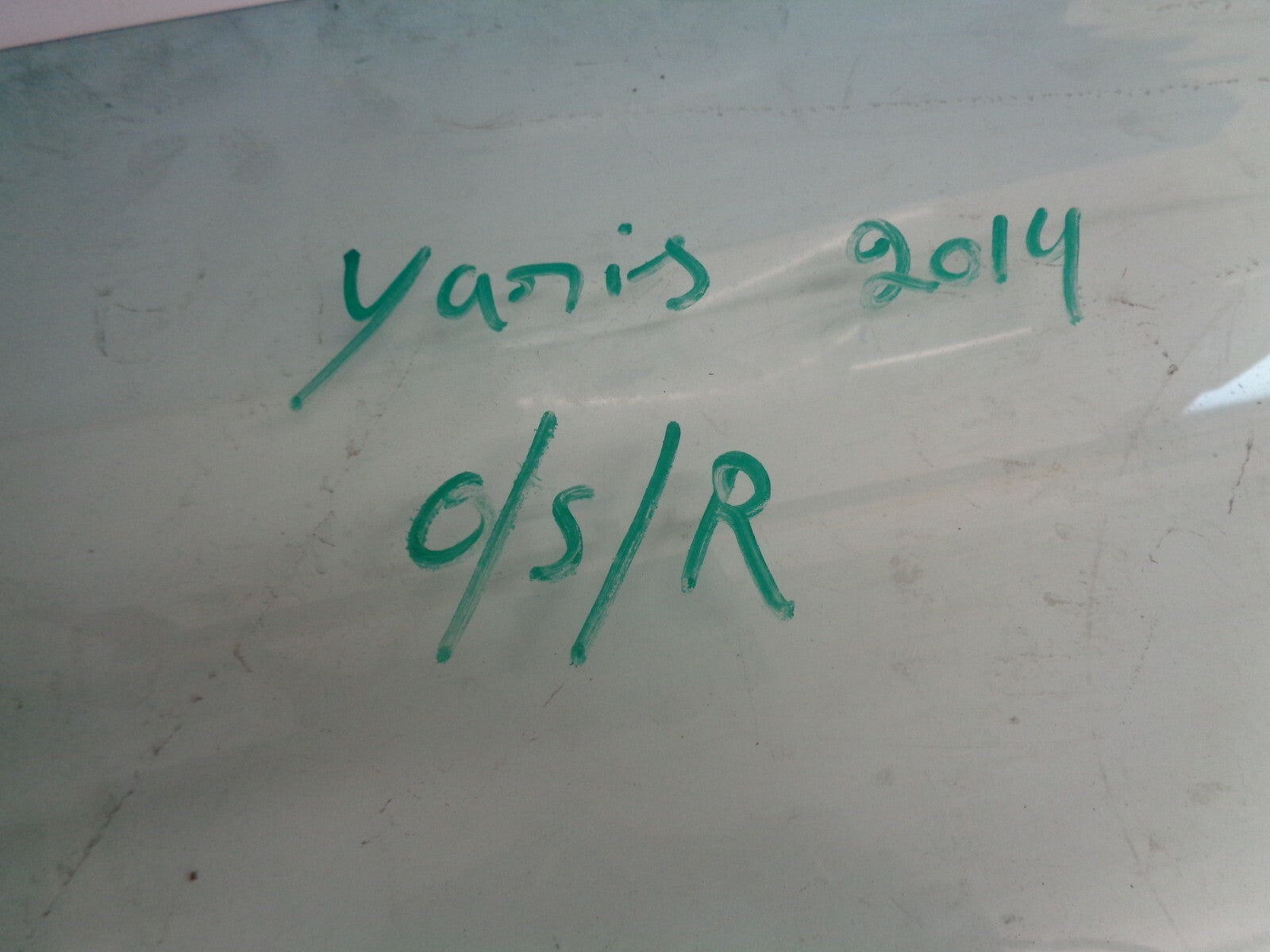 TOYOTA YARIS 2014 MK3 OSR DRIVER SIDE REAR DOOR EXTERIOR DOOR HANDLE