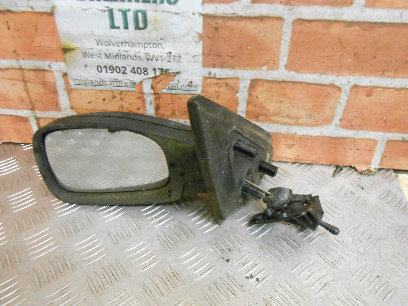 PEUGEOT 306 2000 HATCHBACK NS PASSENGER SIDE MANUAL DOOR WING MIRROR BLACK