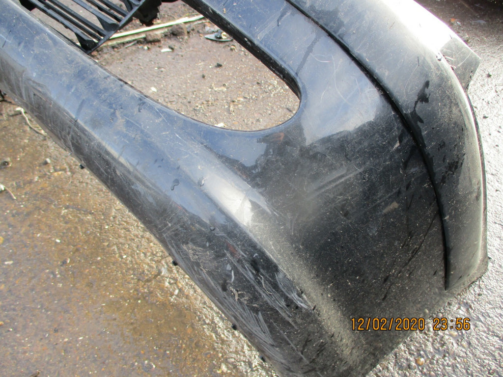 PEUGEOT 607 2004 COMPLETE FRONT PLASTIC BUMPER IN BLACK