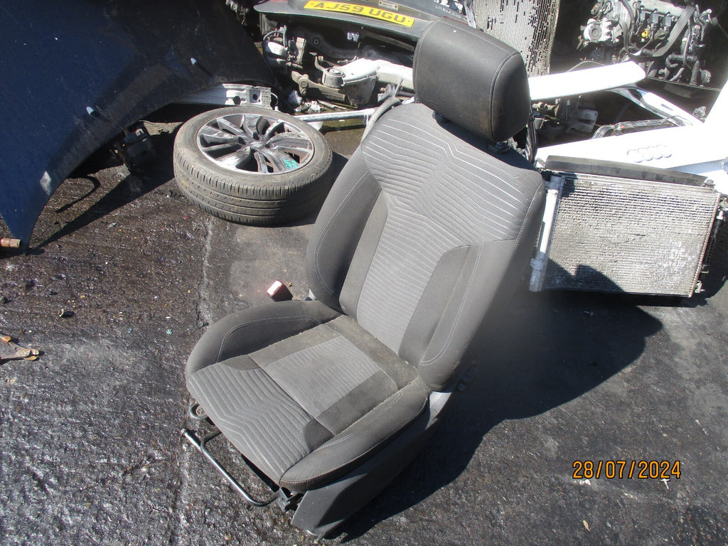 FORD FIESTA MK7 2017 NSF PASSENGER SIDE FRONT COMPLETE SEAT FABRIC